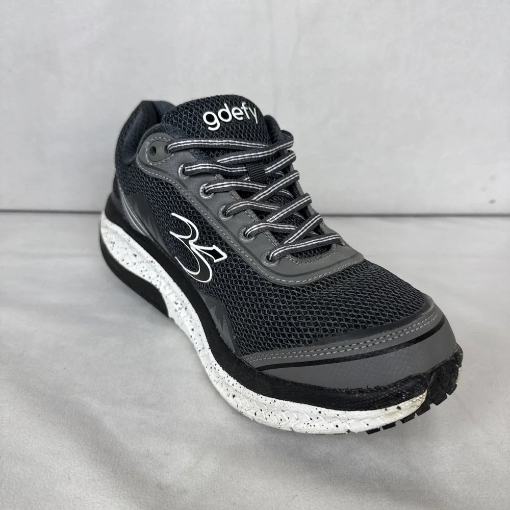 GDEFY Men's Gravity Defyer Shoes Size 8 Black White TB9024MGS-W‎ Athletic *Read